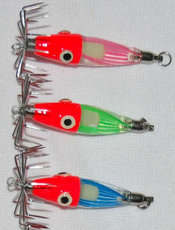 Weighted Spiral Top Squid Jigs